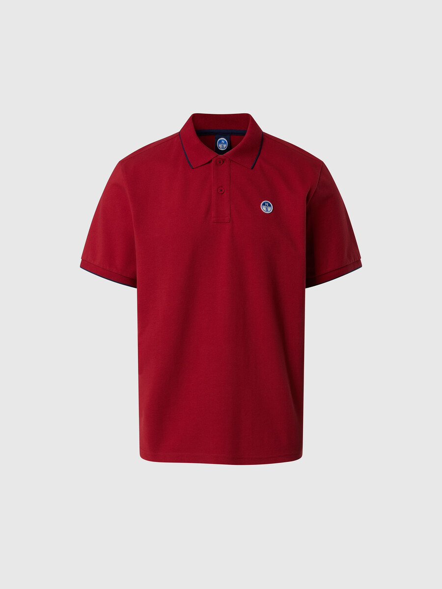 polo majica s printom na ovratniku