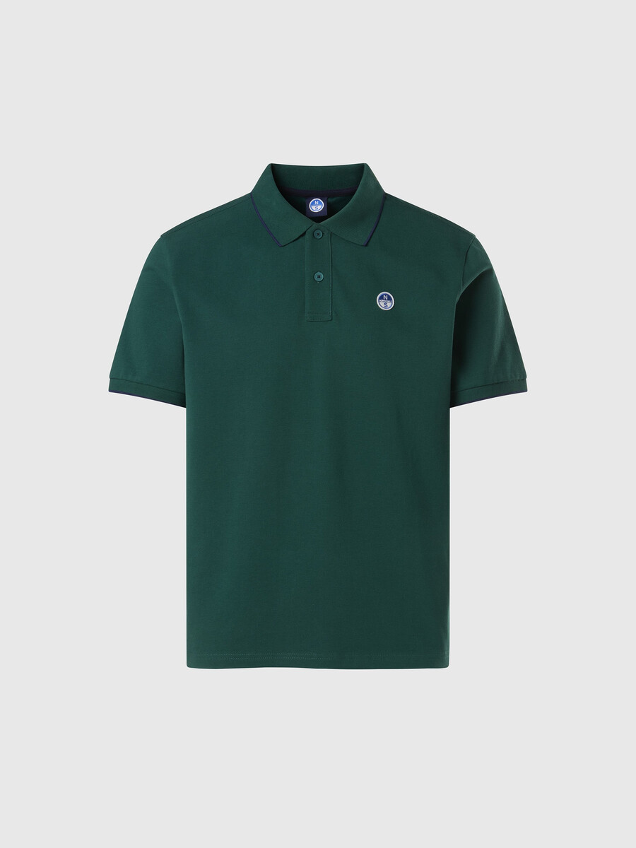 polo majica s printom na ovratniku