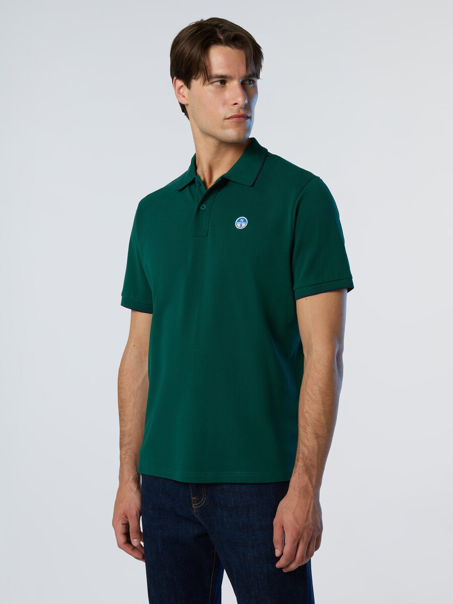 polo majica s printom na ovratniku