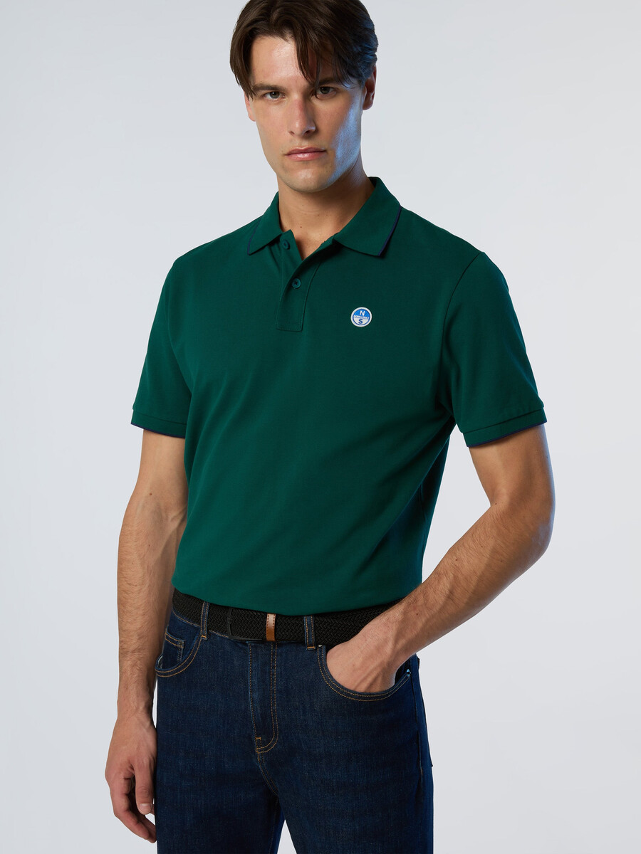 polo majica s printom na ovratniku