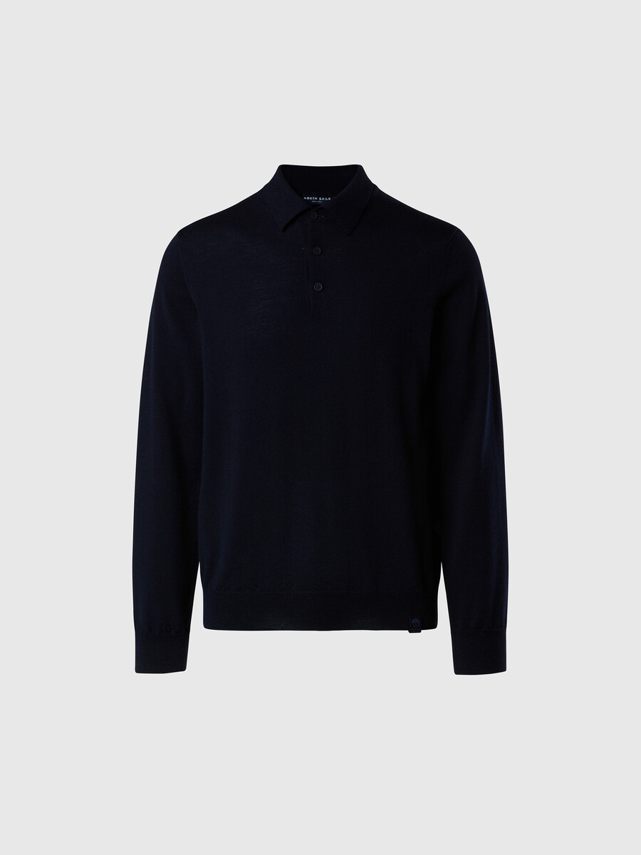 polo džemper od merino vune