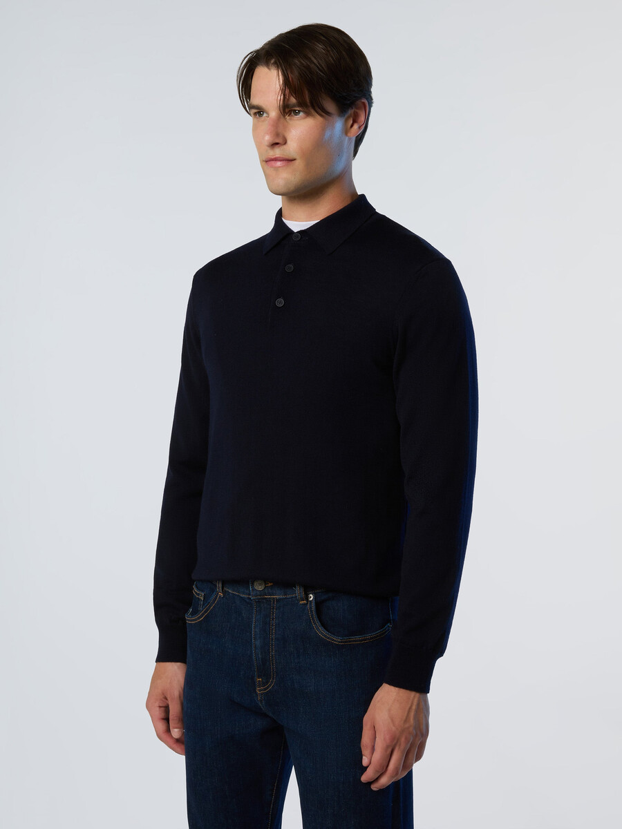 polo džemper od merino vune