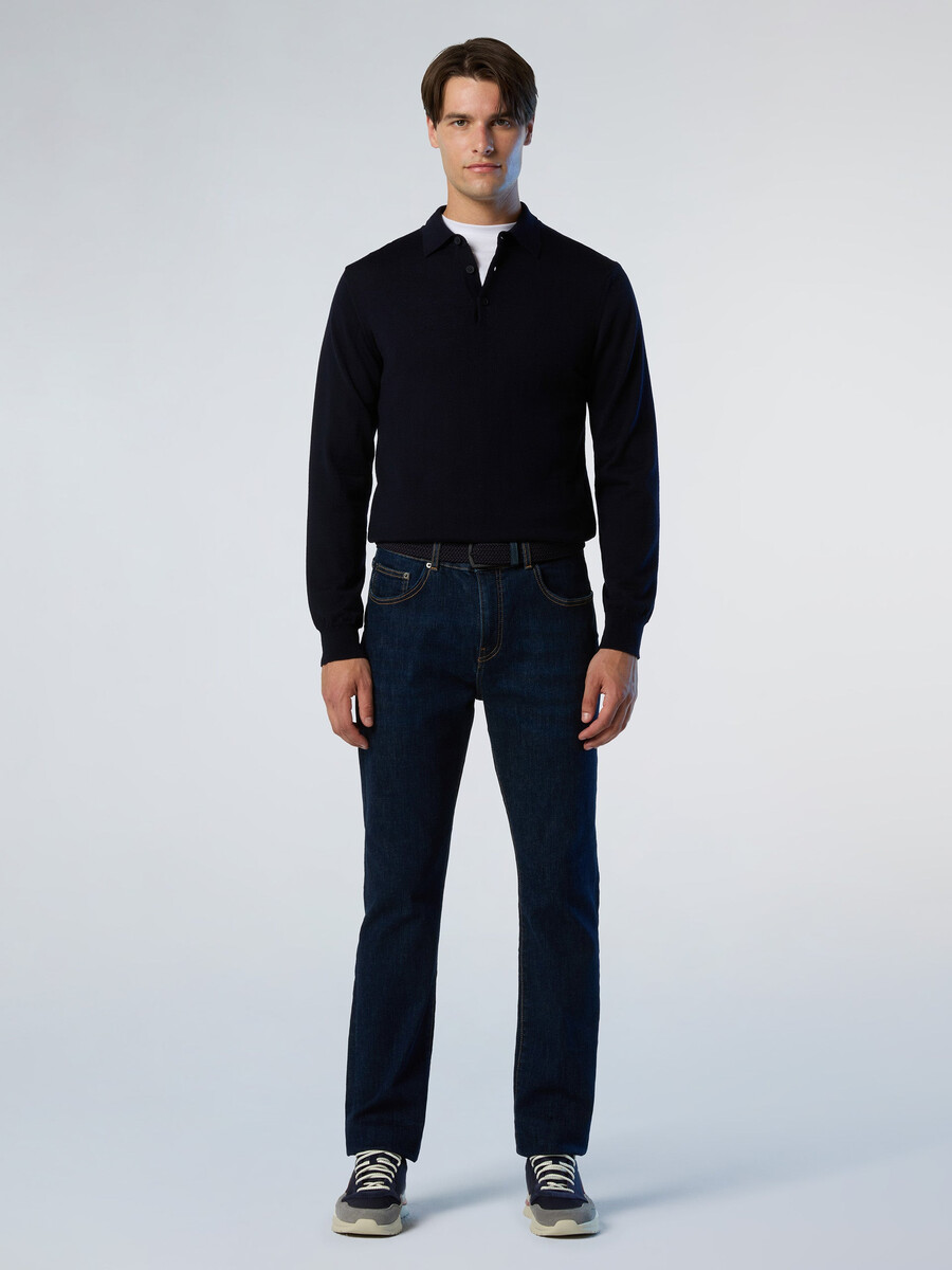 polo džemper od merino vune