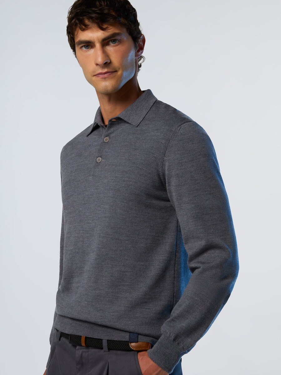 polo džemper od merino vune