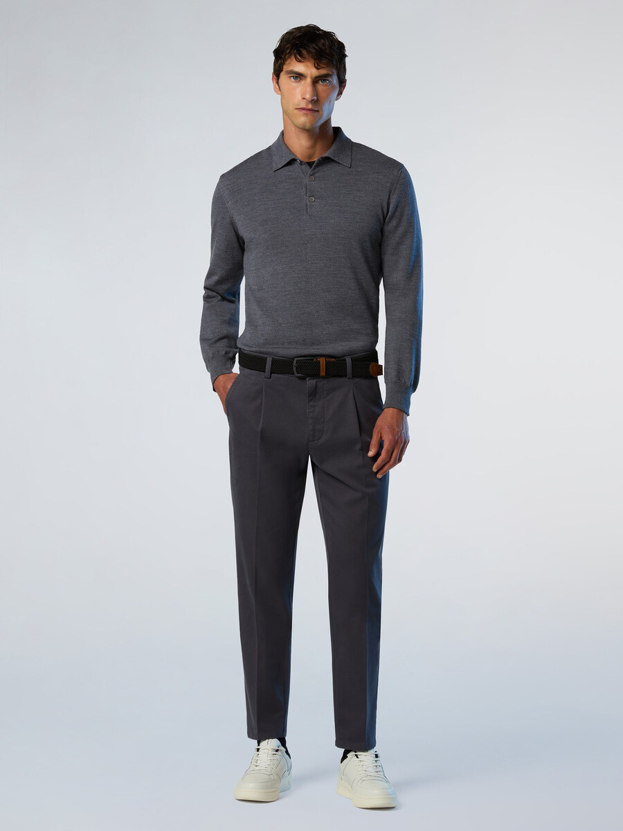 polo džemper od merino vune